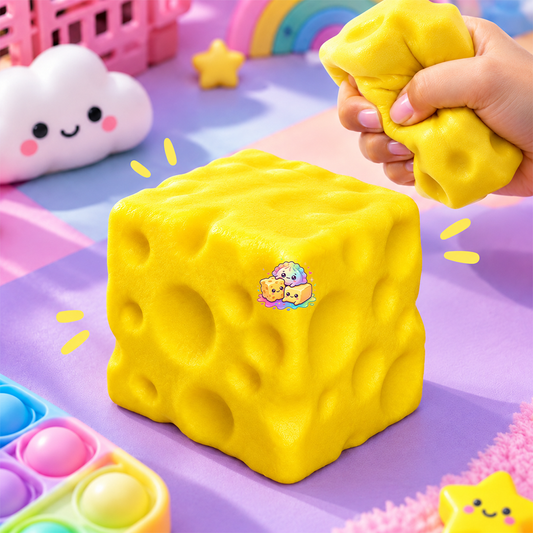SQUISHY SER CHEESE XXL Gniotek Slow Rising Dziurkowany